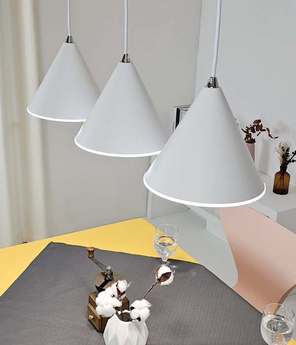 라일스 3등 펜던트조명 LED식탁등 인테리어펜던트 (대/소)