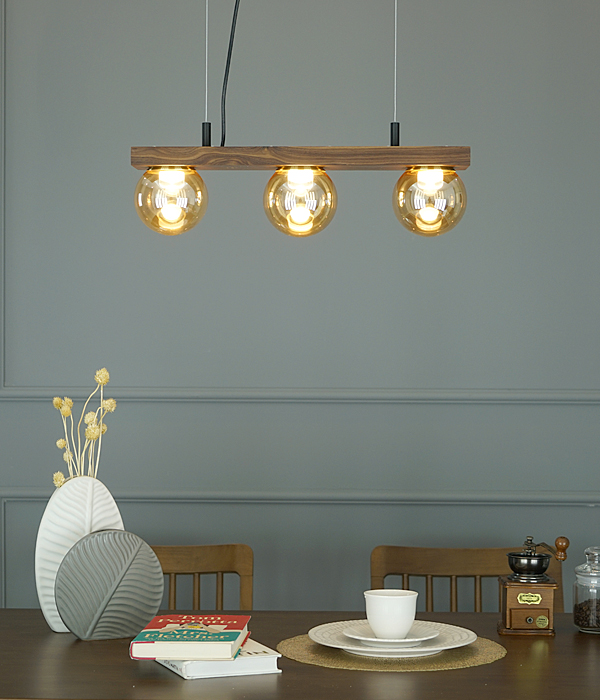 벤토리 3등 인테리어 펜던트조명 [15W]