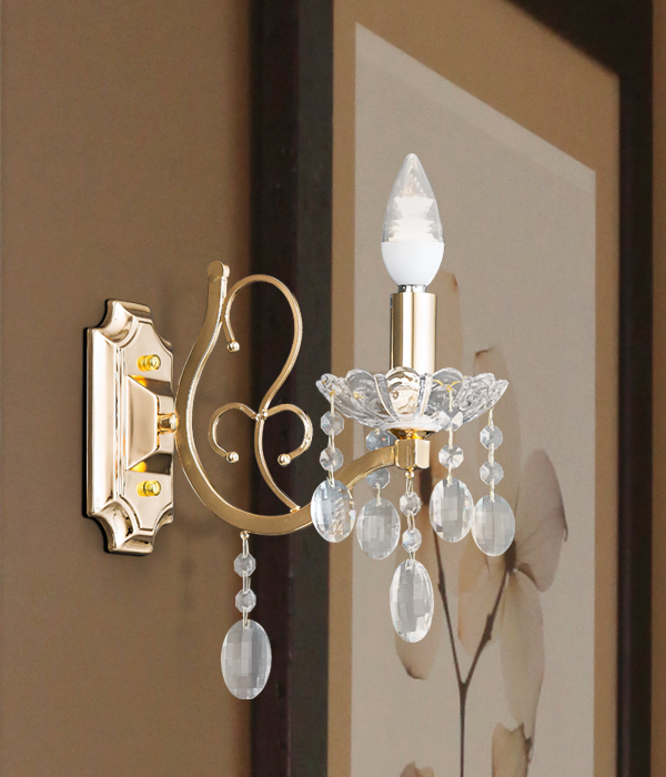 플로트 1등 크리스탈벽등, 벽무드등 (골드,크롬)